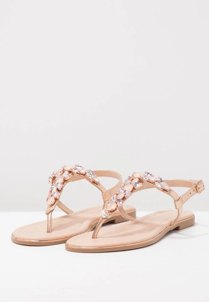 Sandale ANNA FIELD Anna Field T-bar Sandals Rose Doré Femme | RGT-9182860